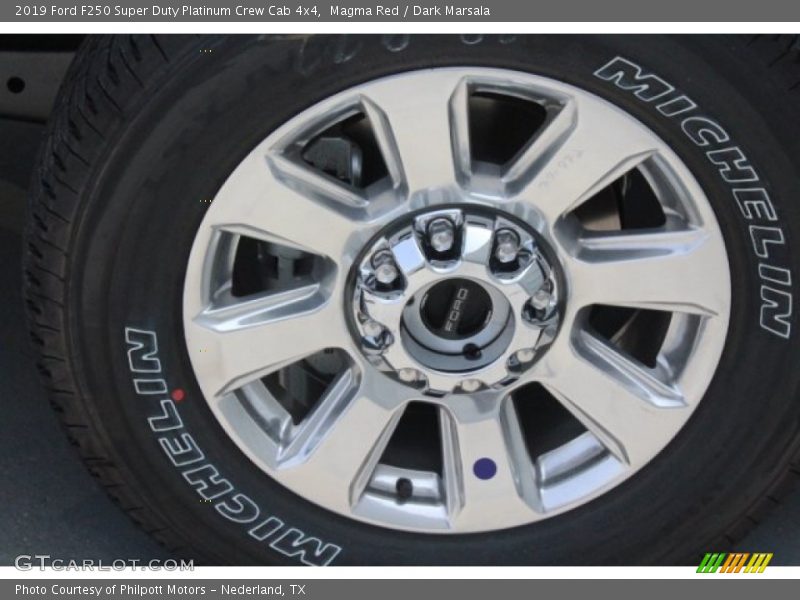 Magma Red / Dark Marsala 2019 Ford F250 Super Duty Platinum Crew Cab 4x4