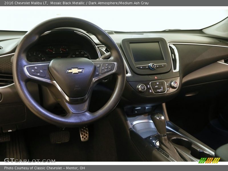 Mosaic Black Metallic / Dark Atmosphere/Medium Ash Gray 2016 Chevrolet Malibu LT