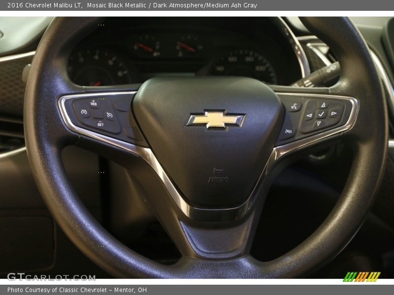 Mosaic Black Metallic / Dark Atmosphere/Medium Ash Gray 2016 Chevrolet Malibu LT