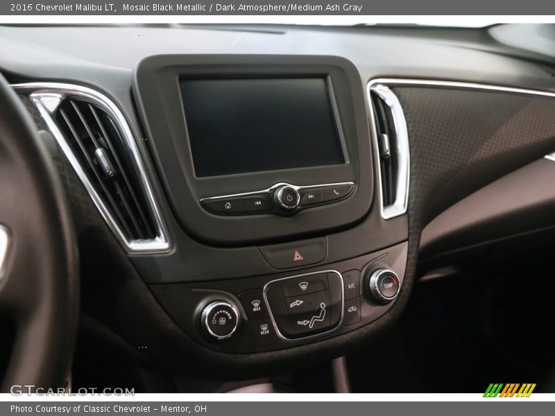 Mosaic Black Metallic / Dark Atmosphere/Medium Ash Gray 2016 Chevrolet Malibu LT