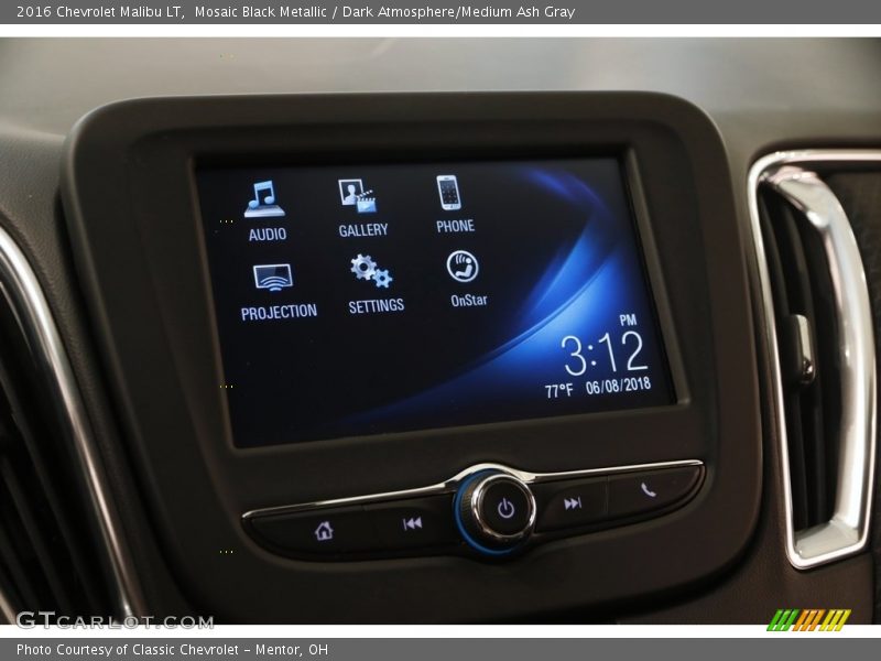 Mosaic Black Metallic / Dark Atmosphere/Medium Ash Gray 2016 Chevrolet Malibu LT