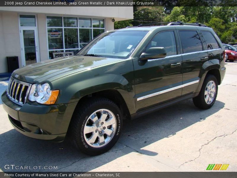 Jeep Green Metallic / Dark Khaki/Light Graystone 2008 Jeep Grand Cherokee Limited