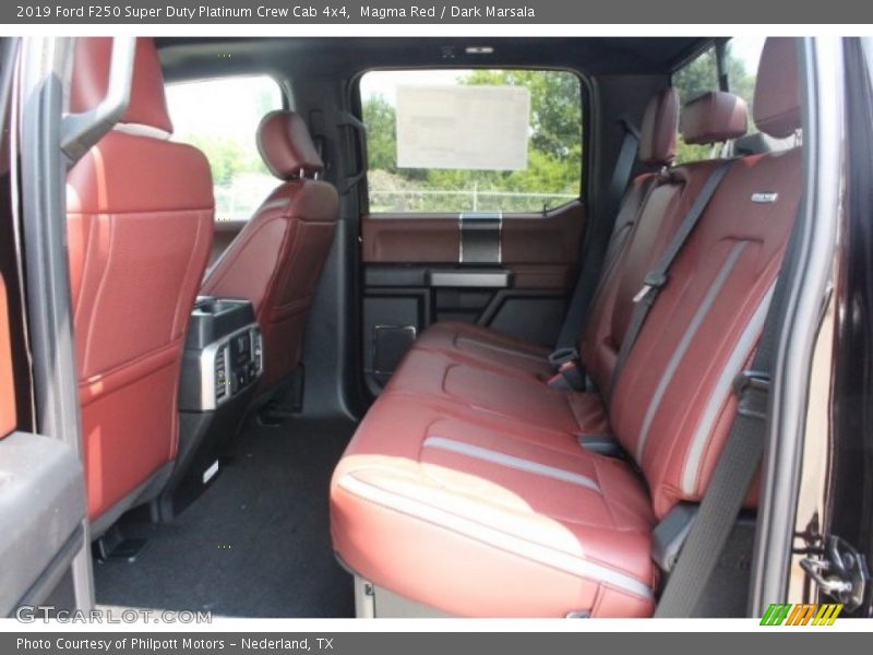 Rear Seat of 2019 F250 Super Duty Platinum Crew Cab 4x4
