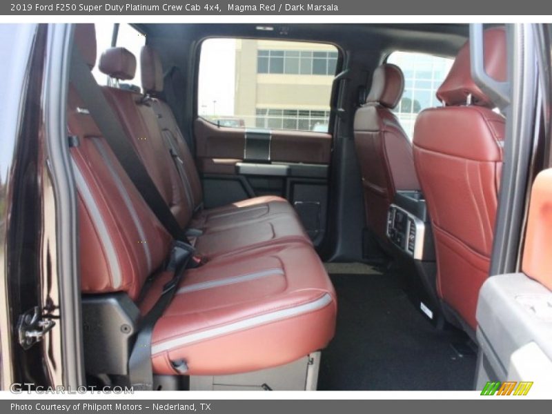 Rear Seat of 2019 F250 Super Duty Platinum Crew Cab 4x4