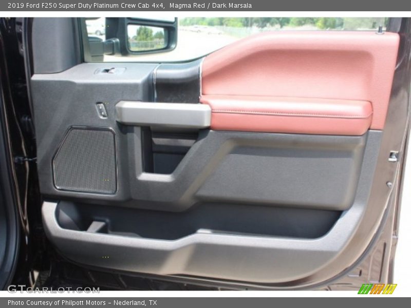 Magma Red / Dark Marsala 2019 Ford F250 Super Duty Platinum Crew Cab 4x4