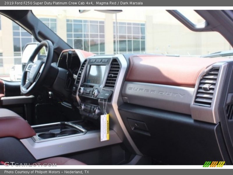 Magma Red / Dark Marsala 2019 Ford F250 Super Duty Platinum Crew Cab 4x4