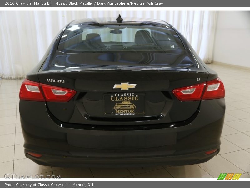 Mosaic Black Metallic / Dark Atmosphere/Medium Ash Gray 2016 Chevrolet Malibu LT