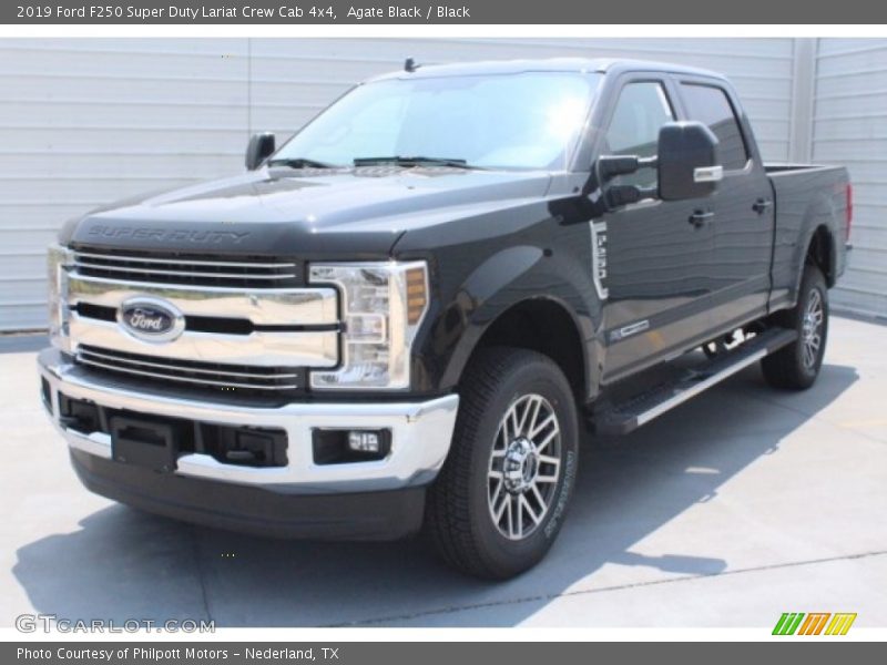 Agate Black / Black 2019 Ford F250 Super Duty Lariat Crew Cab 4x4