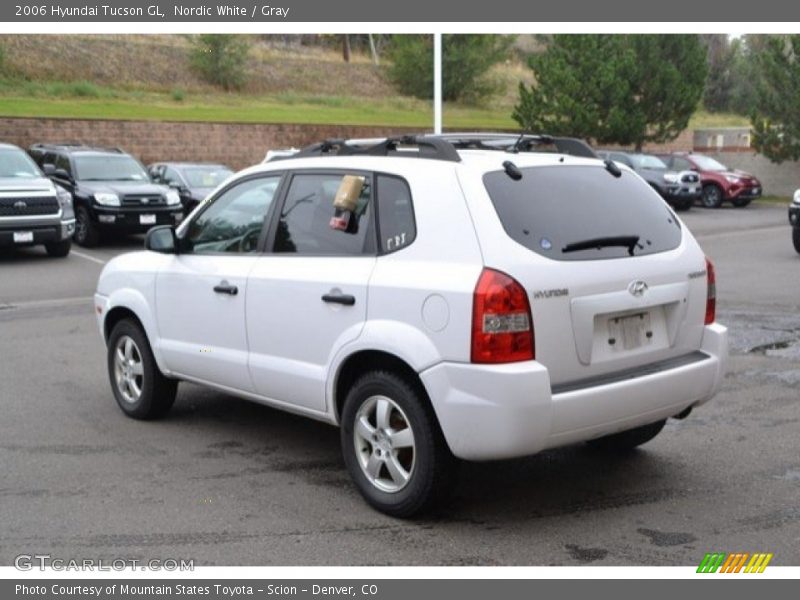 Nordic White / Gray 2006 Hyundai Tucson GL