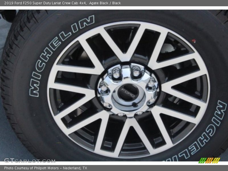 Agate Black / Black 2019 Ford F250 Super Duty Lariat Crew Cab 4x4
