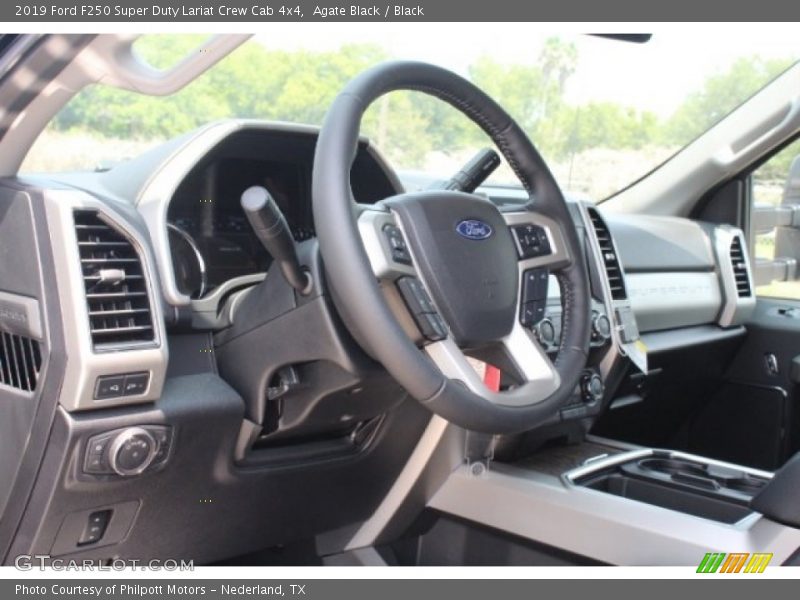 Agate Black / Black 2019 Ford F250 Super Duty Lariat Crew Cab 4x4