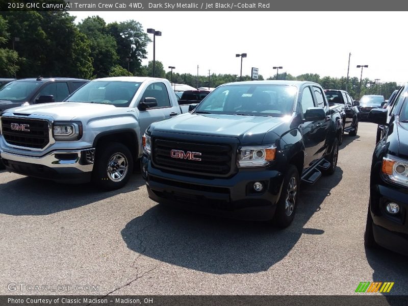 Dark Sky Metallic / Jet Black/­Cobalt Red 2019 GMC Canyon All Terrain Crew Cab 4WD