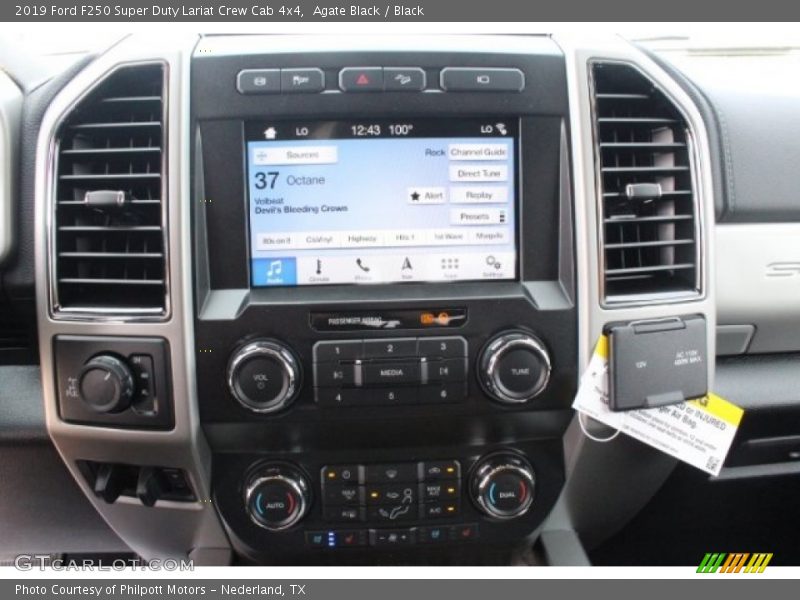 Agate Black / Black 2019 Ford F250 Super Duty Lariat Crew Cab 4x4