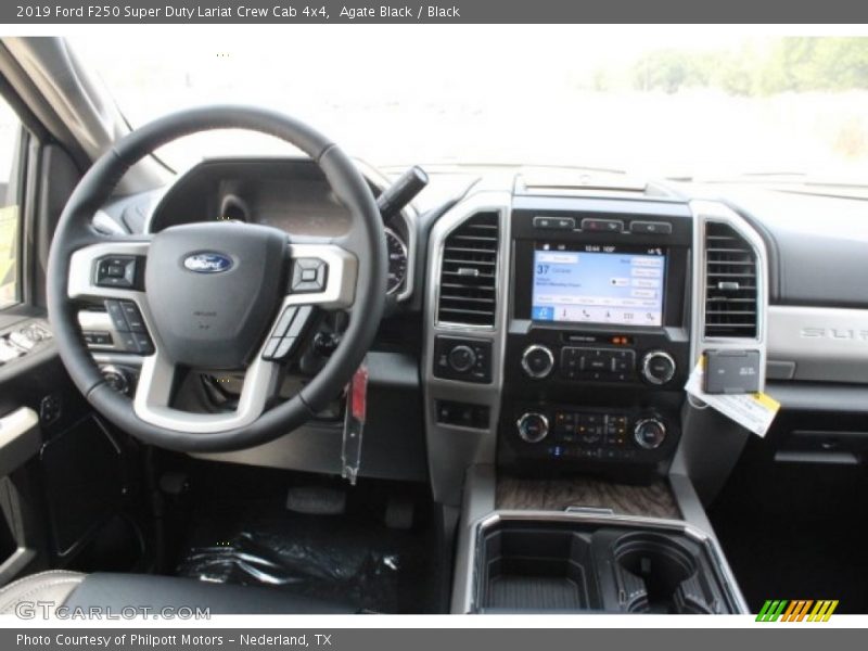 Agate Black / Black 2019 Ford F250 Super Duty Lariat Crew Cab 4x4