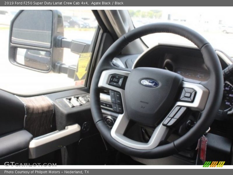 Agate Black / Black 2019 Ford F250 Super Duty Lariat Crew Cab 4x4