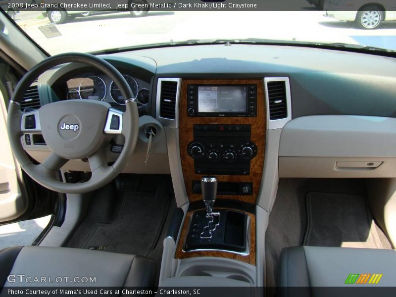 Jeep Green Metallic / Dark Khaki/Light Graystone 2008 Jeep Grand Cherokee Limited