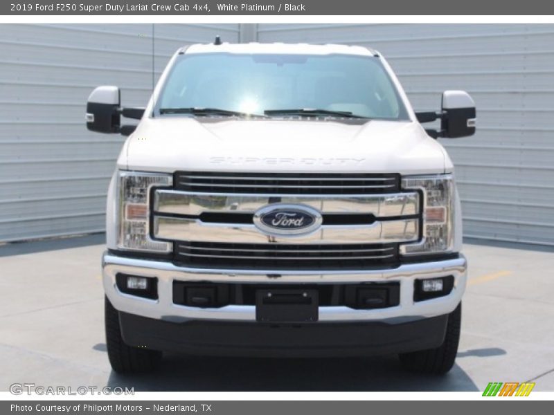 White Platinum / Black 2019 Ford F250 Super Duty Lariat Crew Cab 4x4