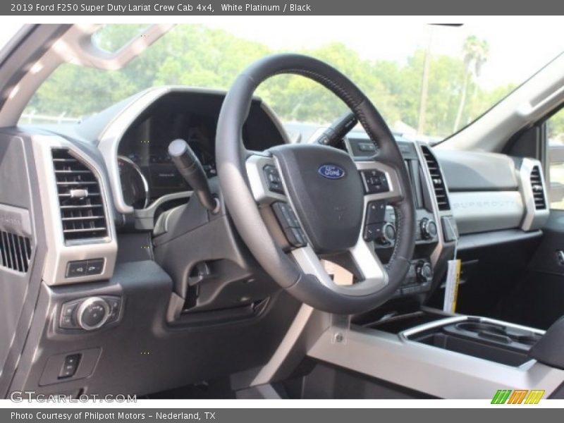 White Platinum / Black 2019 Ford F250 Super Duty Lariat Crew Cab 4x4