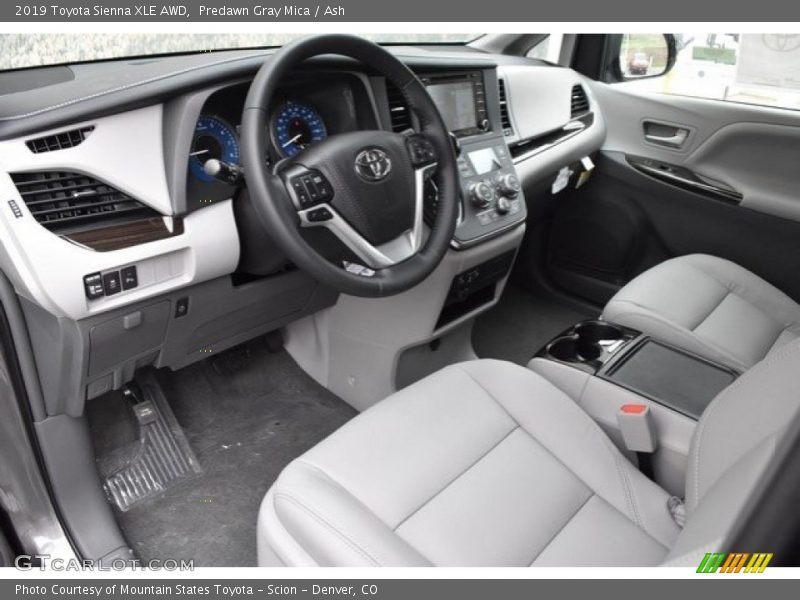  2019 Sienna XLE AWD Ash Interior