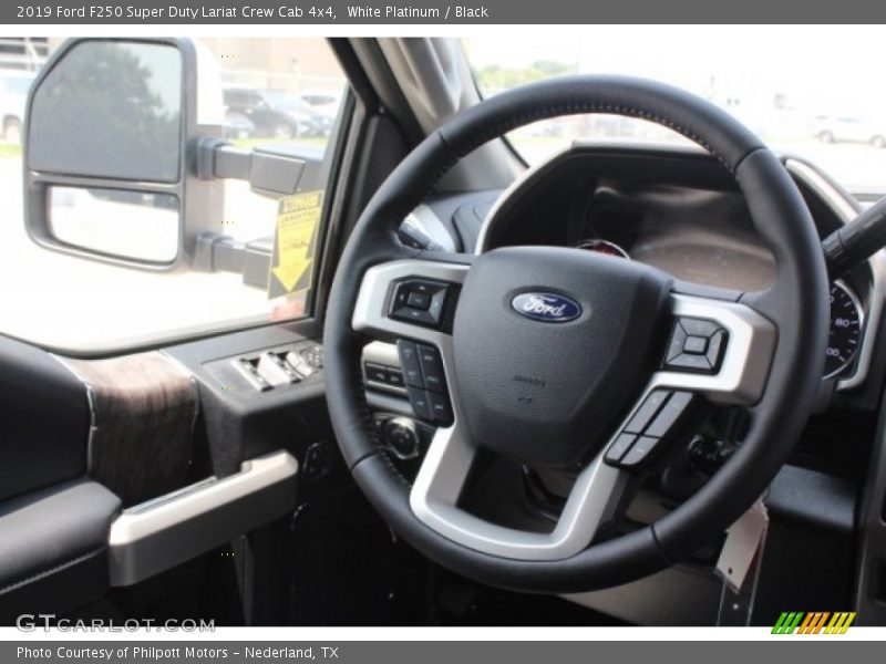 White Platinum / Black 2019 Ford F250 Super Duty Lariat Crew Cab 4x4