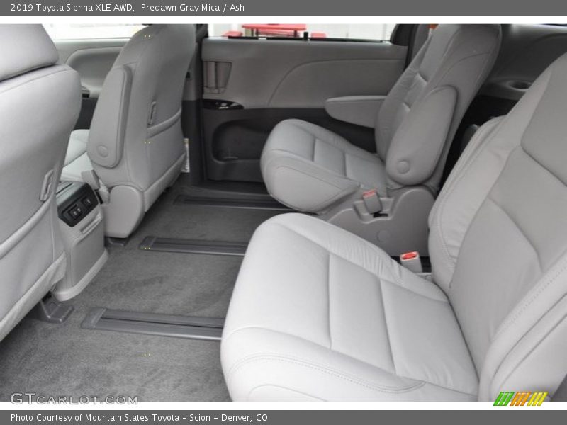 Rear Seat of 2019 Sienna XLE AWD