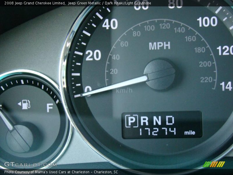 Jeep Green Metallic / Dark Khaki/Light Graystone 2008 Jeep Grand Cherokee Limited