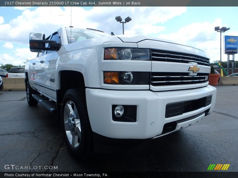 Summit White / Jet Black 2017 Chevrolet Silverado 2500HD LT Crew Cab 4x4