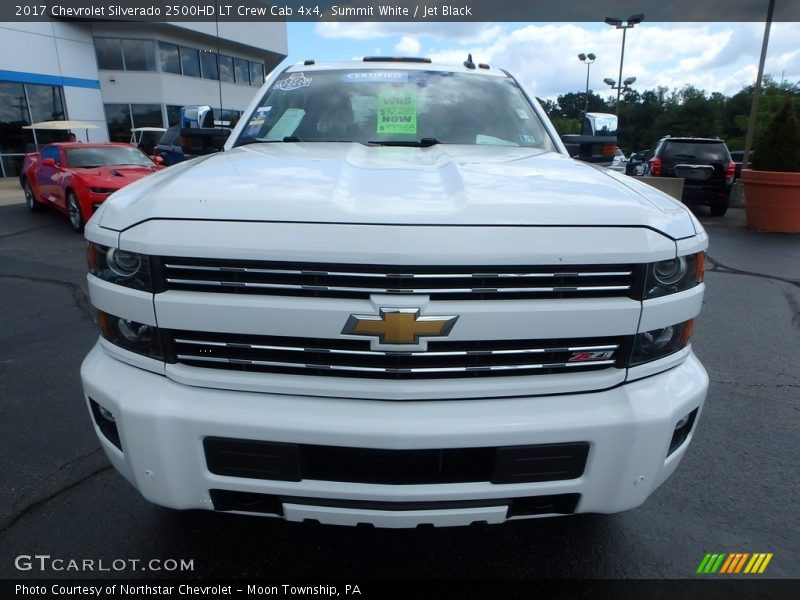 Summit White / Jet Black 2017 Chevrolet Silverado 2500HD LT Crew Cab 4x4