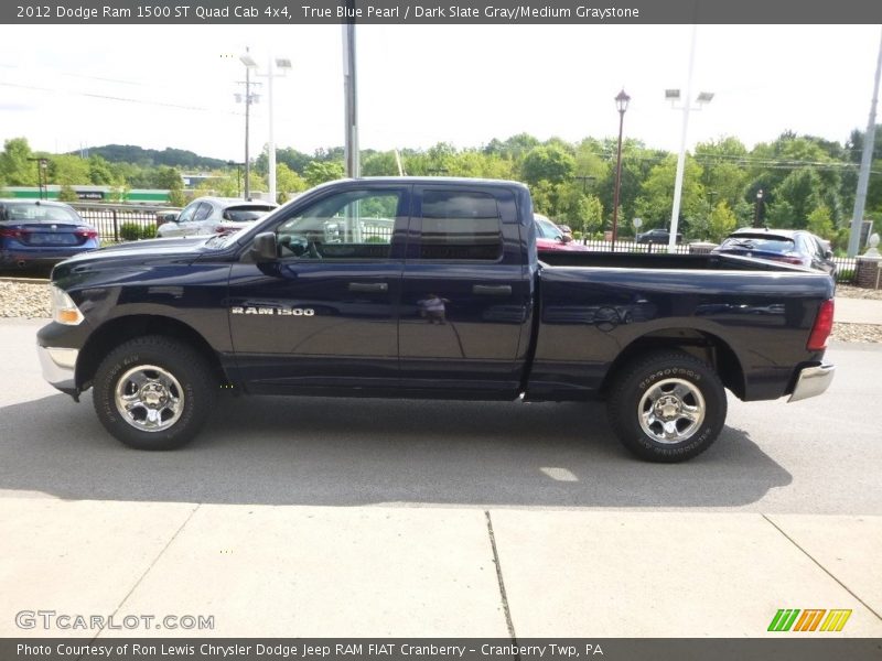 True Blue Pearl / Dark Slate Gray/Medium Graystone 2012 Dodge Ram 1500 ST Quad Cab 4x4