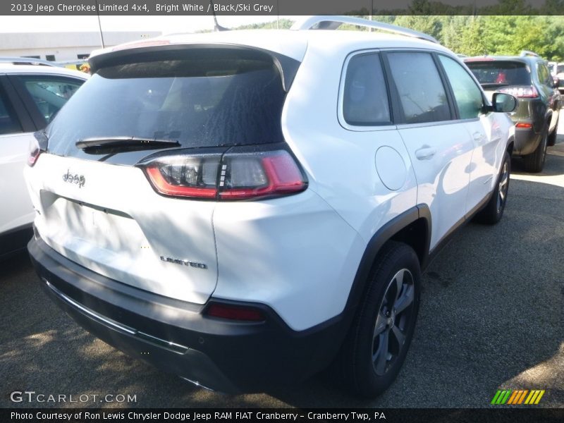 Bright White / Black/Ski Grey 2019 Jeep Cherokee Limited 4x4