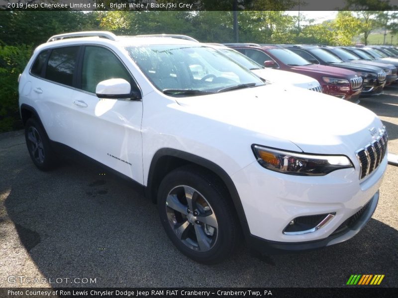 Bright White / Black/Ski Grey 2019 Jeep Cherokee Limited 4x4