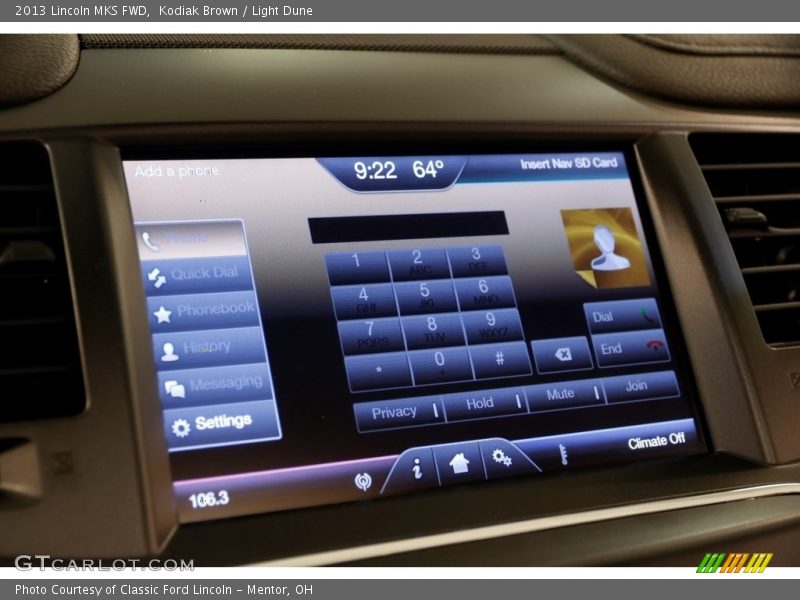 Kodiak Brown / Light Dune 2013 Lincoln MKS FWD