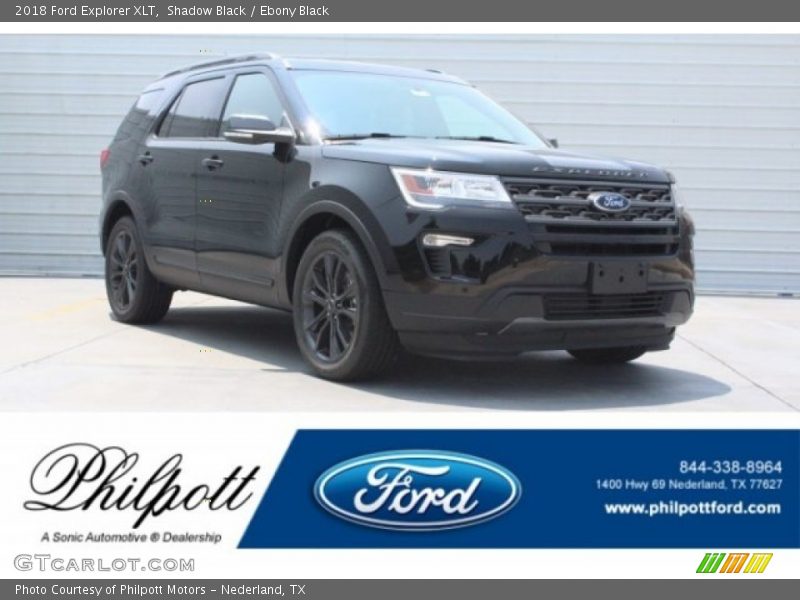 Shadow Black / Ebony Black 2018 Ford Explorer XLT