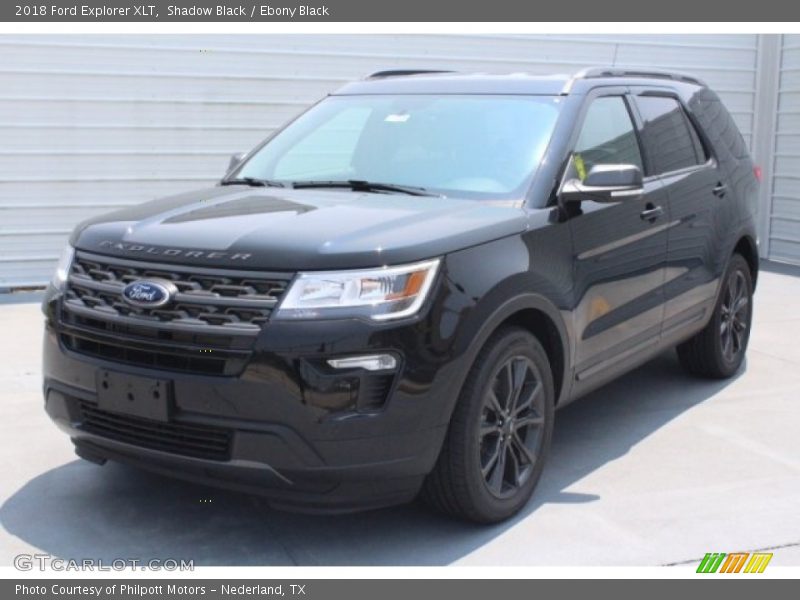 Shadow Black / Ebony Black 2018 Ford Explorer XLT