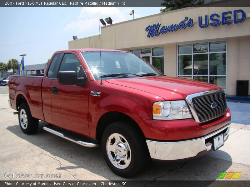 Redfire Metallic / Medium Flint 2007 Ford F150 XLT Regular Cab