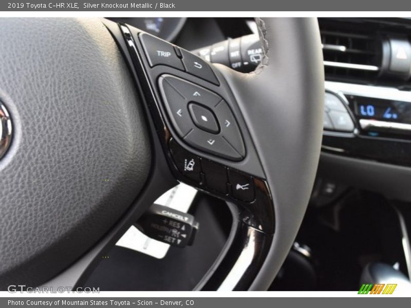 Silver Knockout Metallic / Black 2019 Toyota C-HR XLE