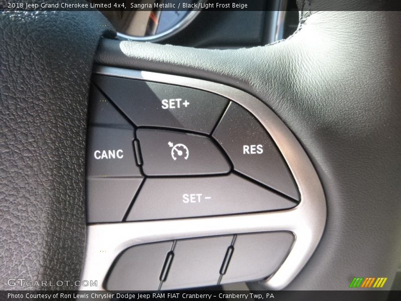 Sangria Metallic / Black/Light Frost Beige 2018 Jeep Grand Cherokee Limited 4x4