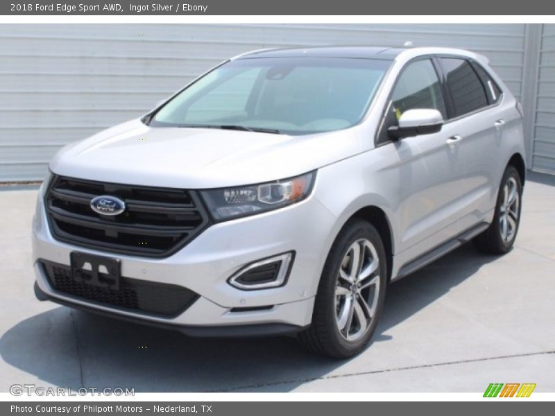 Ingot Silver / Ebony 2018 Ford Edge Sport AWD