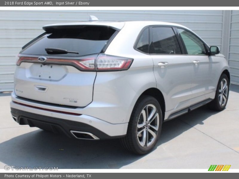 Ingot Silver / Ebony 2018 Ford Edge Sport AWD