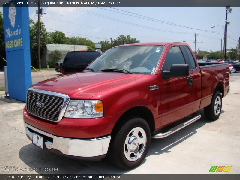 Redfire Metallic / Medium Flint 2007 Ford F150 XLT Regular Cab