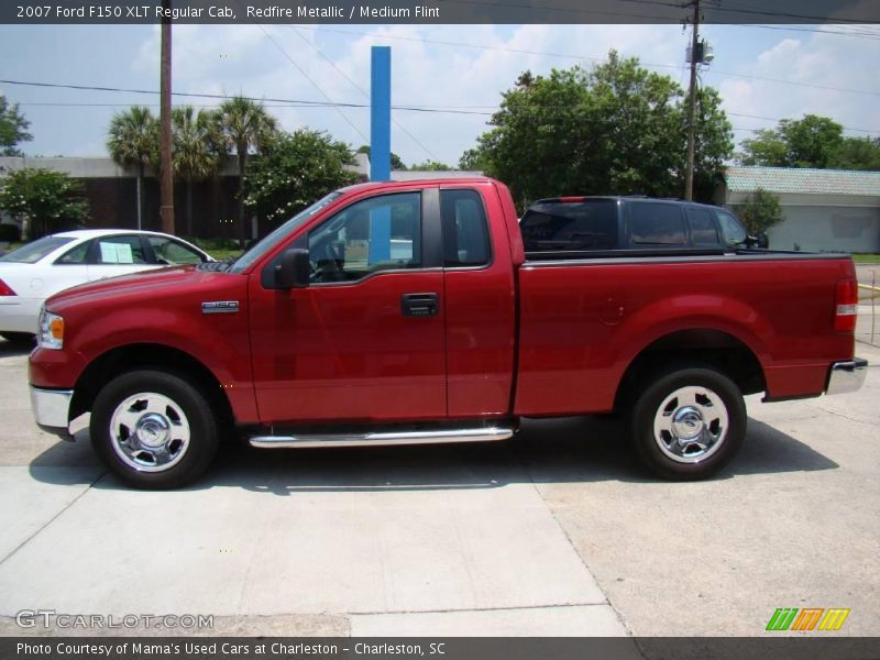 Redfire Metallic / Medium Flint 2007 Ford F150 XLT Regular Cab