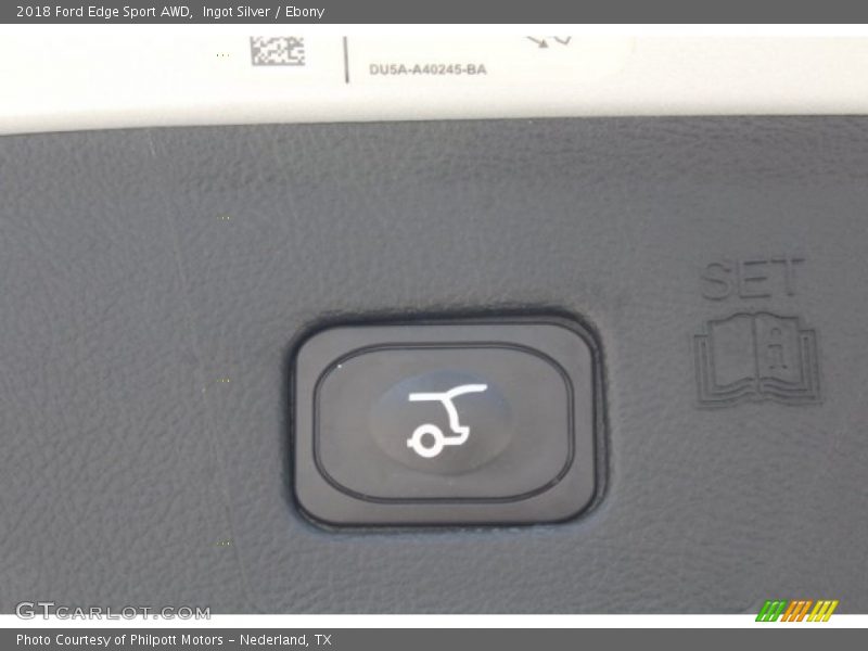 Ingot Silver / Ebony 2018 Ford Edge Sport AWD