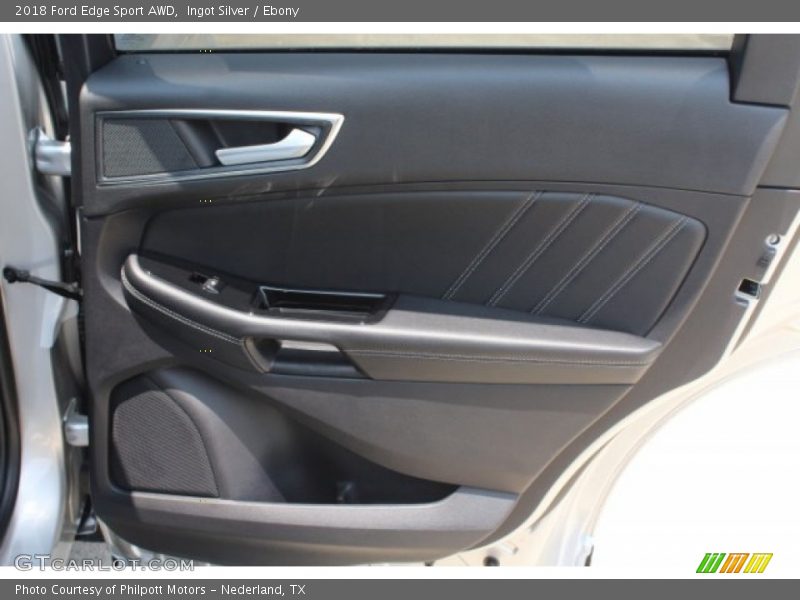 Ingot Silver / Ebony 2018 Ford Edge Sport AWD