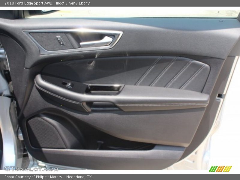 Ingot Silver / Ebony 2018 Ford Edge Sport AWD