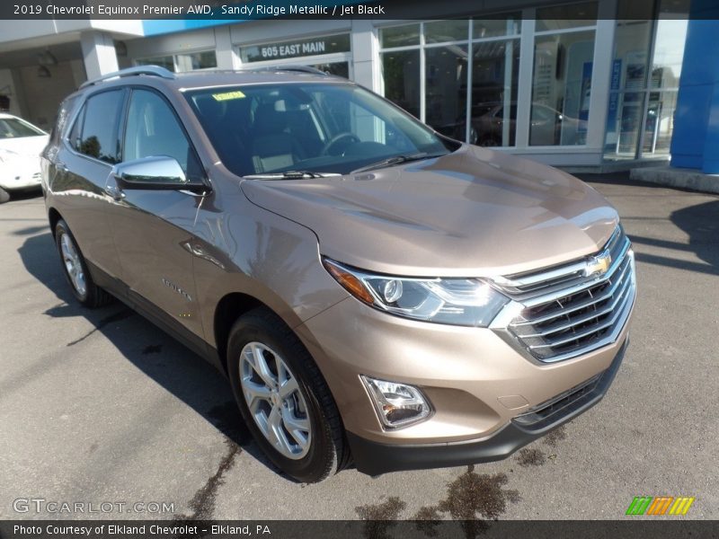 Sandy Ridge Metallic / Jet Black 2019 Chevrolet Equinox Premier AWD