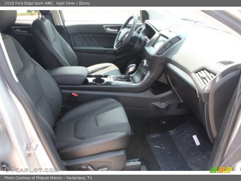Ingot Silver / Ebony 2018 Ford Edge Sport AWD