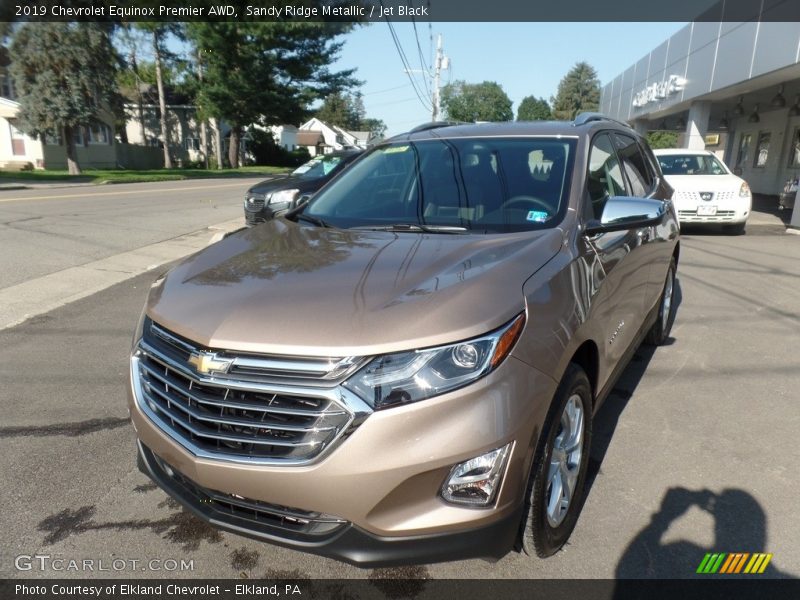 Sandy Ridge Metallic / Jet Black 2019 Chevrolet Equinox Premier AWD