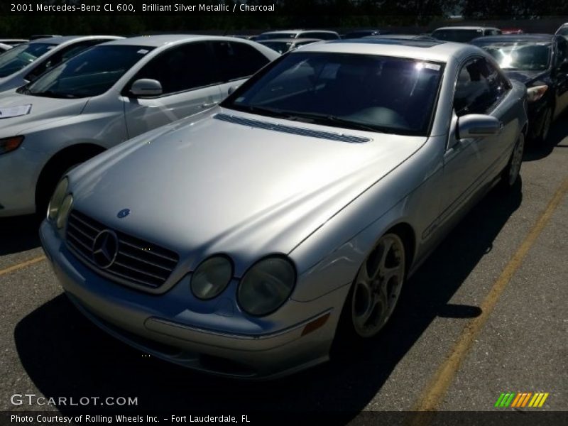 Brilliant Silver Metallic / Charcoal 2001 Mercedes-Benz CL 600
