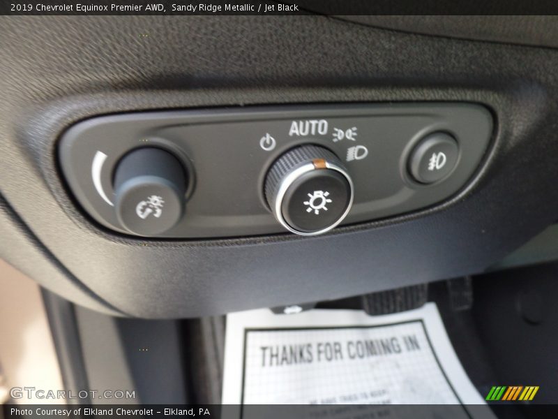Sandy Ridge Metallic / Jet Black 2019 Chevrolet Equinox Premier AWD