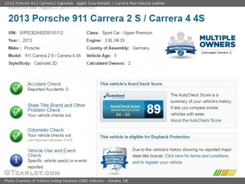 Agate Grey Metallic / Carrera Red Natural Leather 2013 Porsche 911 Carrera S Cabriolet